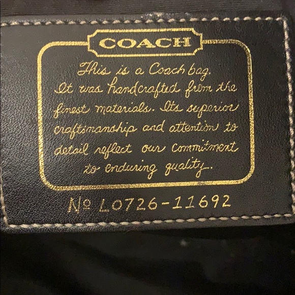Coach Signature Handbag - Picture 8 of 15